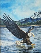Kathleen LaPointe Eagle 25x31 acrylic $250