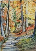Kathleen Lapointe Autumn Path 18x22 $175